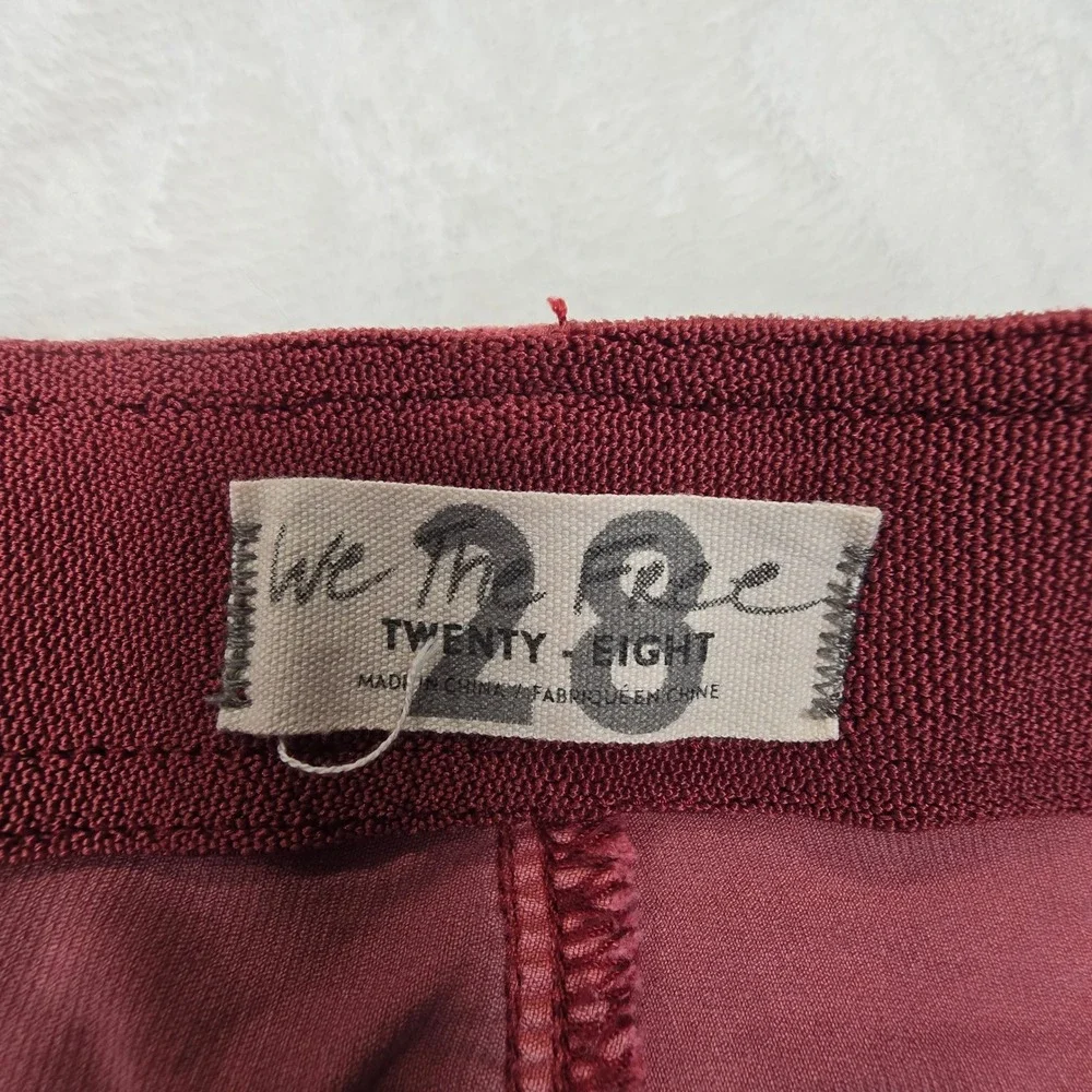 Free People We The Free‎ Pull-On Corduroy Flare Pants Rose Pink Size 28 OB910963